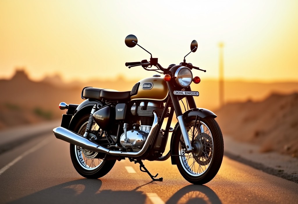 Royal Enfield Bike on rent in Jaisalmer